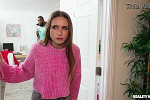 Dorm Neighbor Gags on Monster Cock in Intense Fuck