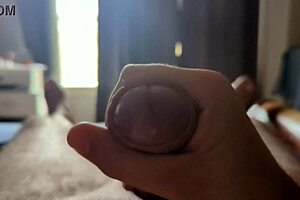 Masturbating Big Cock Monster In Bedroom Homemade Close Up With Sun Rays