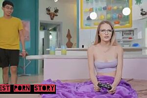 step siblings caught by step mom for family threesome