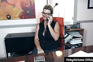 Dominatrix Vicky Vette Strips Naked and Sends Dirty Pictures!