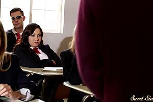 Slutty stepsister cockriding with passion in erotic storyline