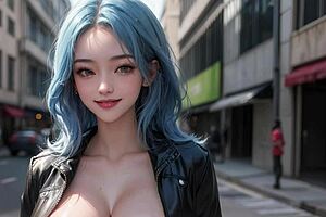 wow, this ai model girl has monster big tits and beautiful balloon curves