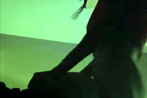 She stretches her asshole with a monster cock outdoors.