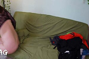 Latina Bodybuilder Slut Picks Up Muscular Guy at Metro for Party Fuck