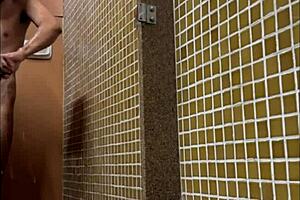 Spying in the shower lockerroom with big cocks!