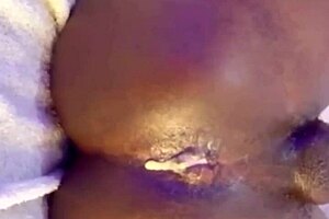 She stretches her asshole with a monster cock outdoors.