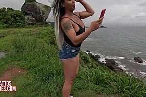 aventura do casal mattos - putaria na praia grelona da anne foda molhada e gozada surpresa