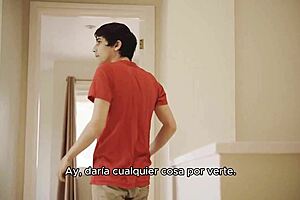 young guy admires hot latina stepmom and desires her