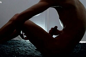 Twink Bodybuilder Sucks His Own Cock In Shadow