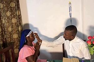 Slut has bold sex before confession