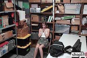 petite brunette teen busted and fucked by bad cop!