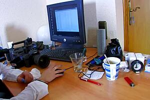 Super naughty blonde gets dominated in deep throating.