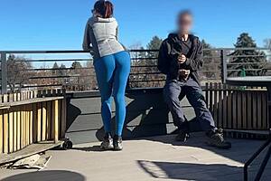 Little 18+ Redhead Slut Gives Fast Handjob And Blowjob To Friend While Boyfriend Waits Public Outdoor Rough Quickie