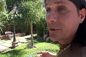 Haileey James bent over for anal sex outdoors