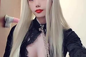 Comfortable Sex with Big Dick in Socks and High Heels