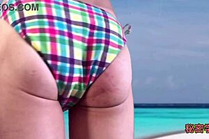 Hey, check out this amateur babe masturbating in a sexy bikini with handjob leading to wild ejaculation, you pervert! 😏👙