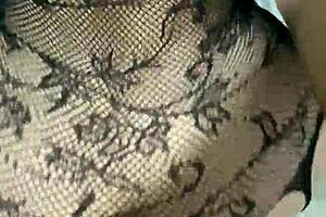 Big ass mature woman in lingerie wants cum, getting a close-up creampie.