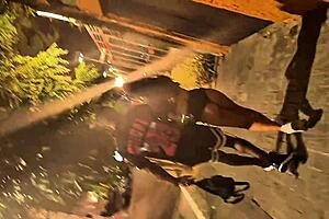 Police Arrest Moreno at Carnival to Cum on His Monster Cock.