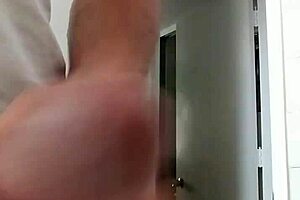 manual hand movement on male anatomy in a simple stroking session