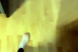 She wakes up early, slipping off her smelly socks to reveal bare feet for fetish fans.