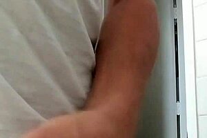 manual hand movement on male anatomy in a simple stroking session