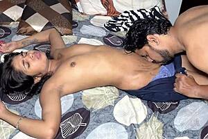 Husband enjoys with sister-in-law while wife is away, exploring taboo desires in intimate home setting