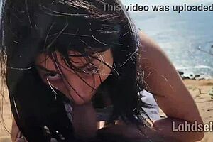 Guess Where This Teen Swallows Cum Outdoors?