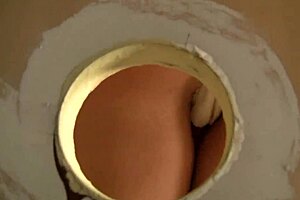 Latina Veronica Avluv Sucks Cock Through Glory Hole While Masturbating!