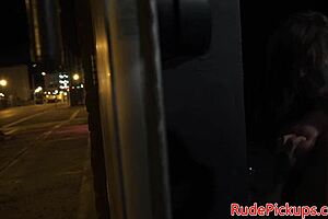 Gagged Amateur Babe Bound and Drilled Roughly in Doggystyle Pickup!