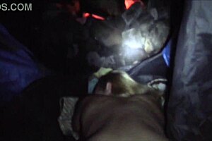 Blonde wife flashes and rides outdoors.