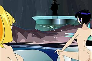 Three-Way Animation Part 02 Featuring Redhead And Blonde