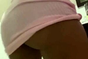 Ebony babe STRIP TEASE and having fun with my JUICY virgin chocolate pussy until I SCREAM and CREAM