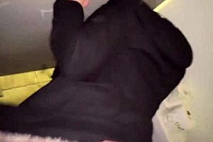 Busted caught anal fucking in restroom and kept going