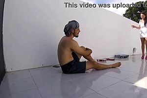 a madame quebrou o pau na obra