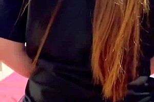 Bent Over Cute Girl with Big Ass and Natural Tits Gets Homemade Doggystyle Fucking