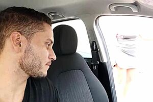 picking redhead for street blowjob and ass fucking