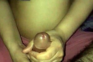 My Wife Gives An Amazing Handjob With Her Big Tits On Display