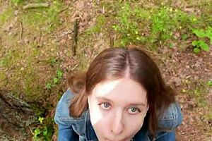 I Went For A Walk After Fucking At Home And Decided To Suck Him Off Again And Swallow Cum Outdoors