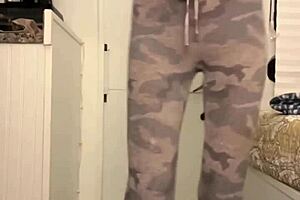 Tiny Amateur Rides Giant Dildo In Her Little Pussy Then Orgasms And Leaks Cum