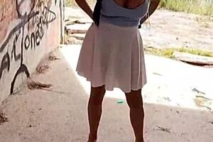 Real couple enjoys passionate fucking in the mountain outdoors.