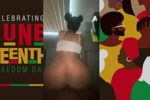 Got Some Black Pussy For Juneteen 18+th With Big Cock Orgasm