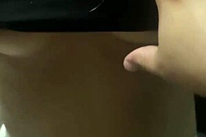 18 year old stepsister with perfect tits playing with my cock