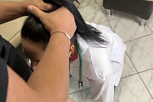 beautiful stepmother doctor gave wrong pill now helps with erection by milking