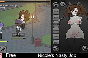 nicole's nasty interactive erotic game job