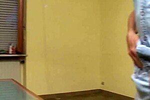 Italian brunette begs for finger in ass during husband's blowjob