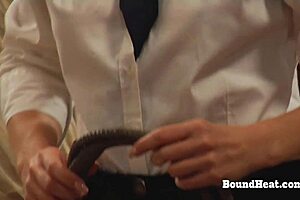 beautiful busty slave licked by mistress 😍