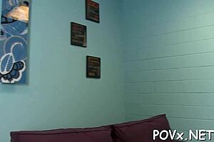 Sexy Tiny Teen Sucks And Fucks In POV