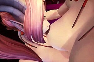 Draenei Threesome with Anal Assfucking in Tails of Azeroth