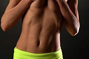 Athletic fit model with small tits gets bent over and fucked at photo shoot.