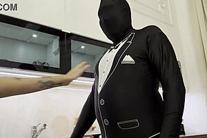 The world's first humanistic AI butler serves and makes you cum!